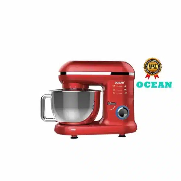 Batteur sur socle Ocean OCSM5511R, 1100 watts, 5,5 litres, rouge.