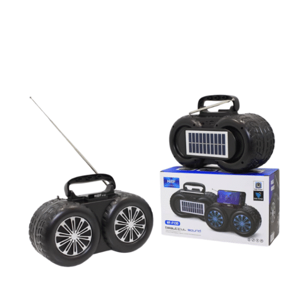 Enceinte Bluetooth Portable Solaire H8F RF-F130 – Son Stéréo, Lampe Torche, Radio FM