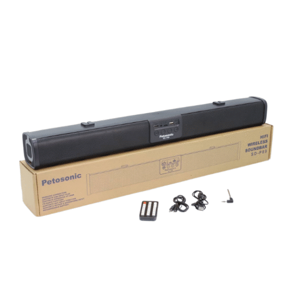 Petosonic SD-P89 Barre de Son Sans Fil HiFi – Son Stéréo Portable